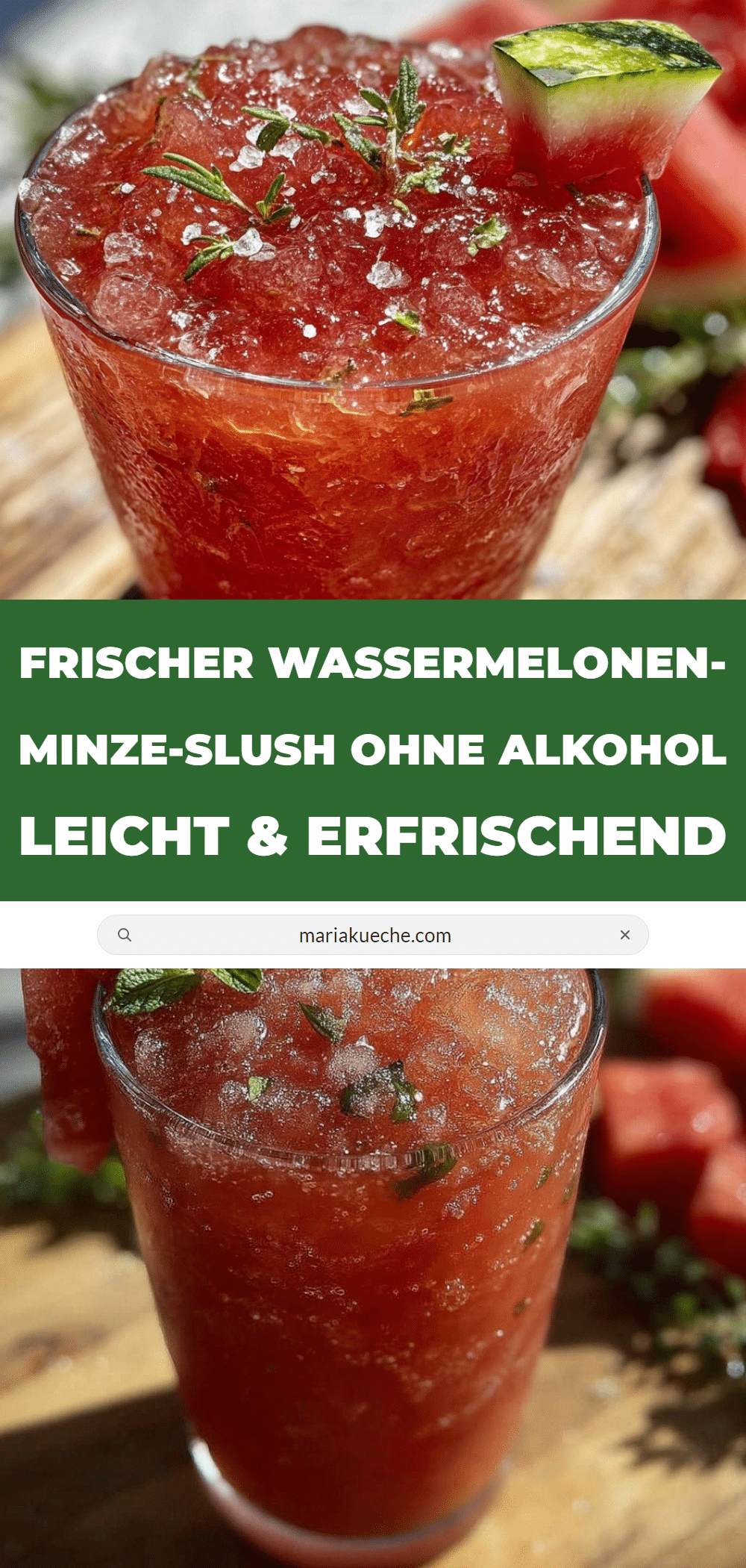 Wassermelonen-Minze-Slush recipe