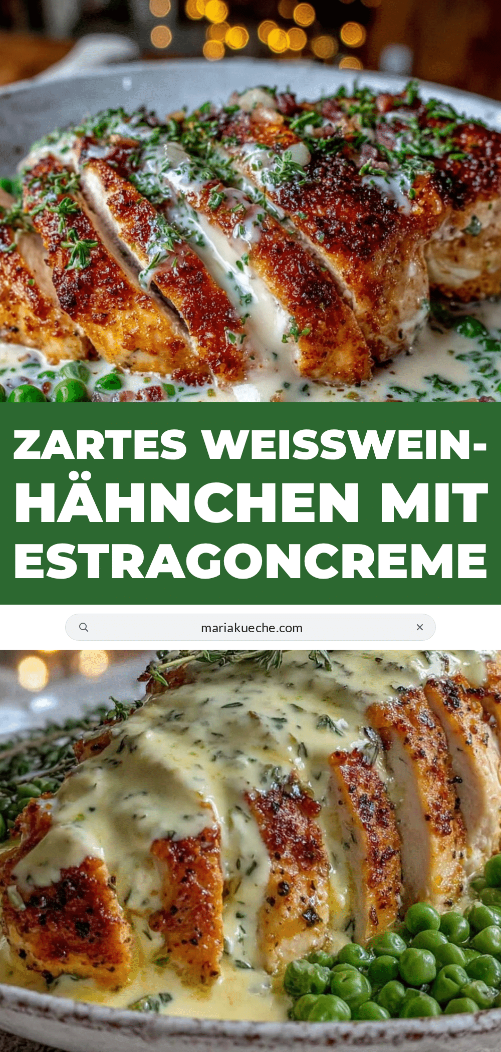 Weißwein-Hähnchen mit Estragonsoße recipe