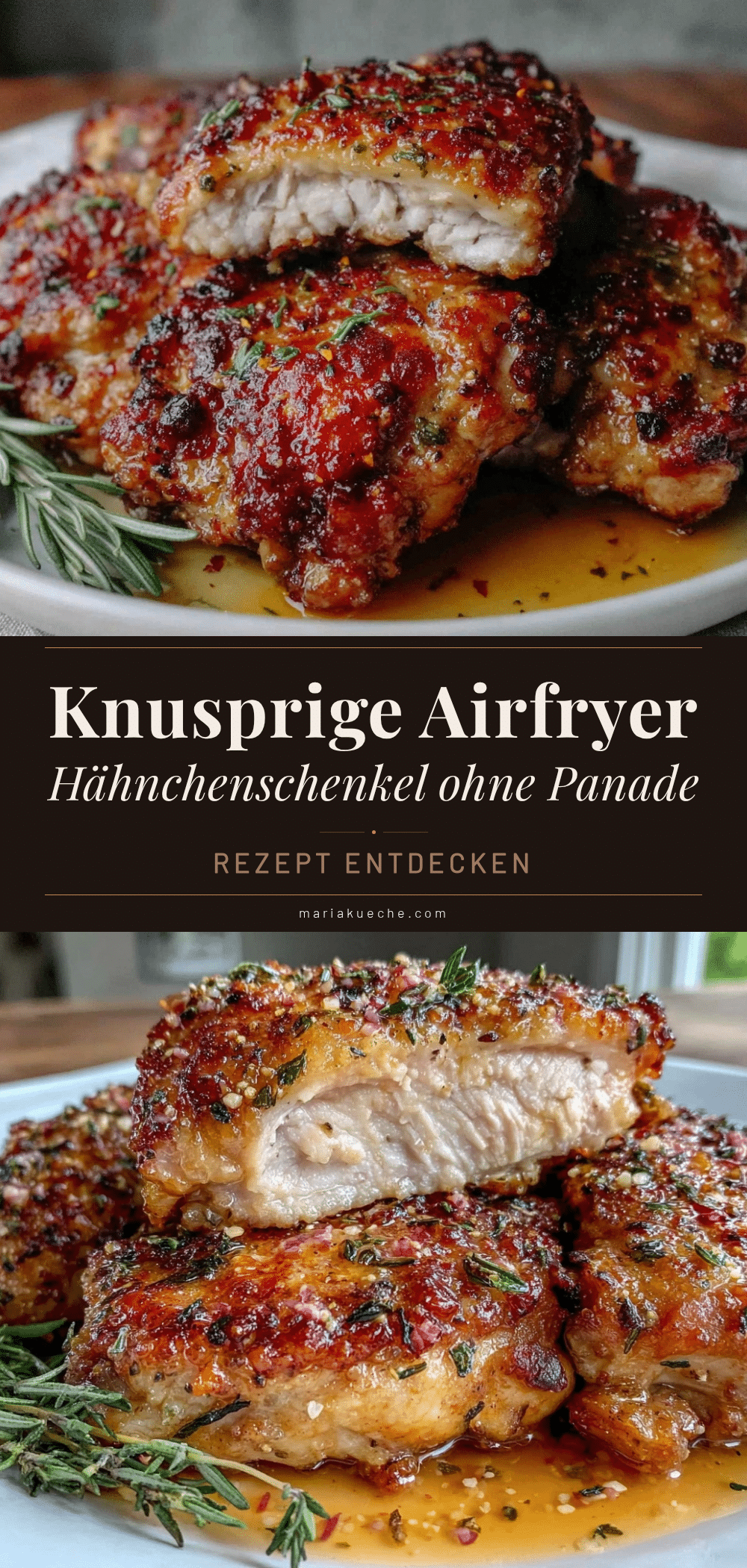 Airfryer Hähnchenschenkel ohne Panade recipe