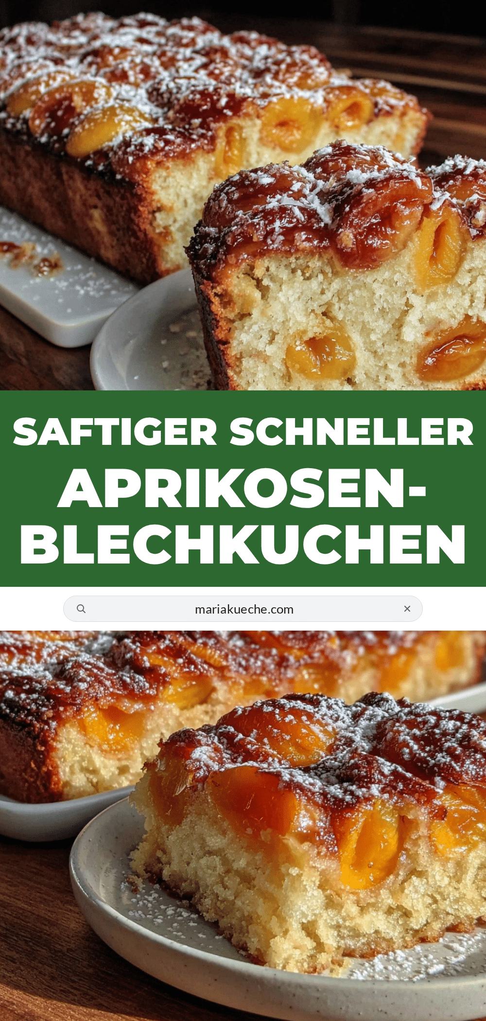 Aprikosen-Blechkuchen recipe
