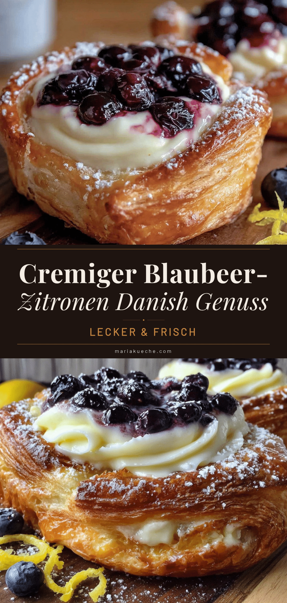 Blueberry Lemon Cream Cheese Danish recipe