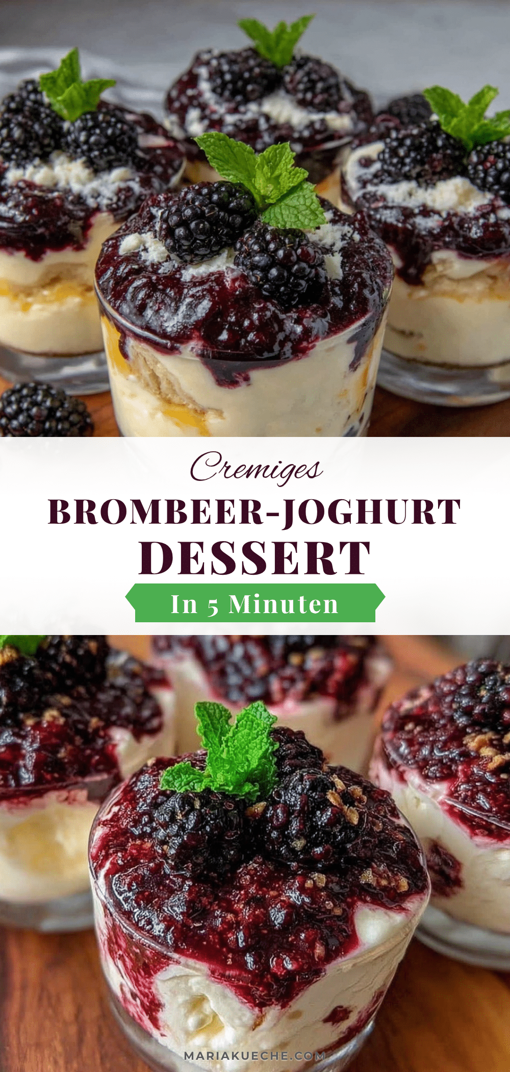 Brombeer-Joghurt-Dessert recipe