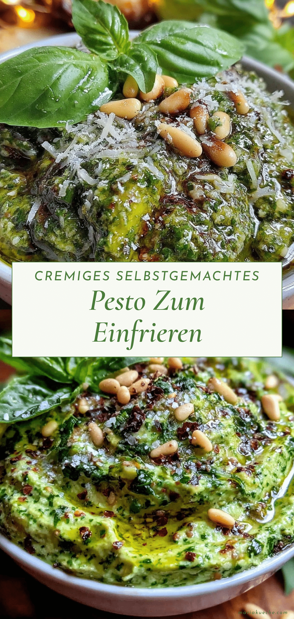 cremiges selbstgemachtes pesto recipe