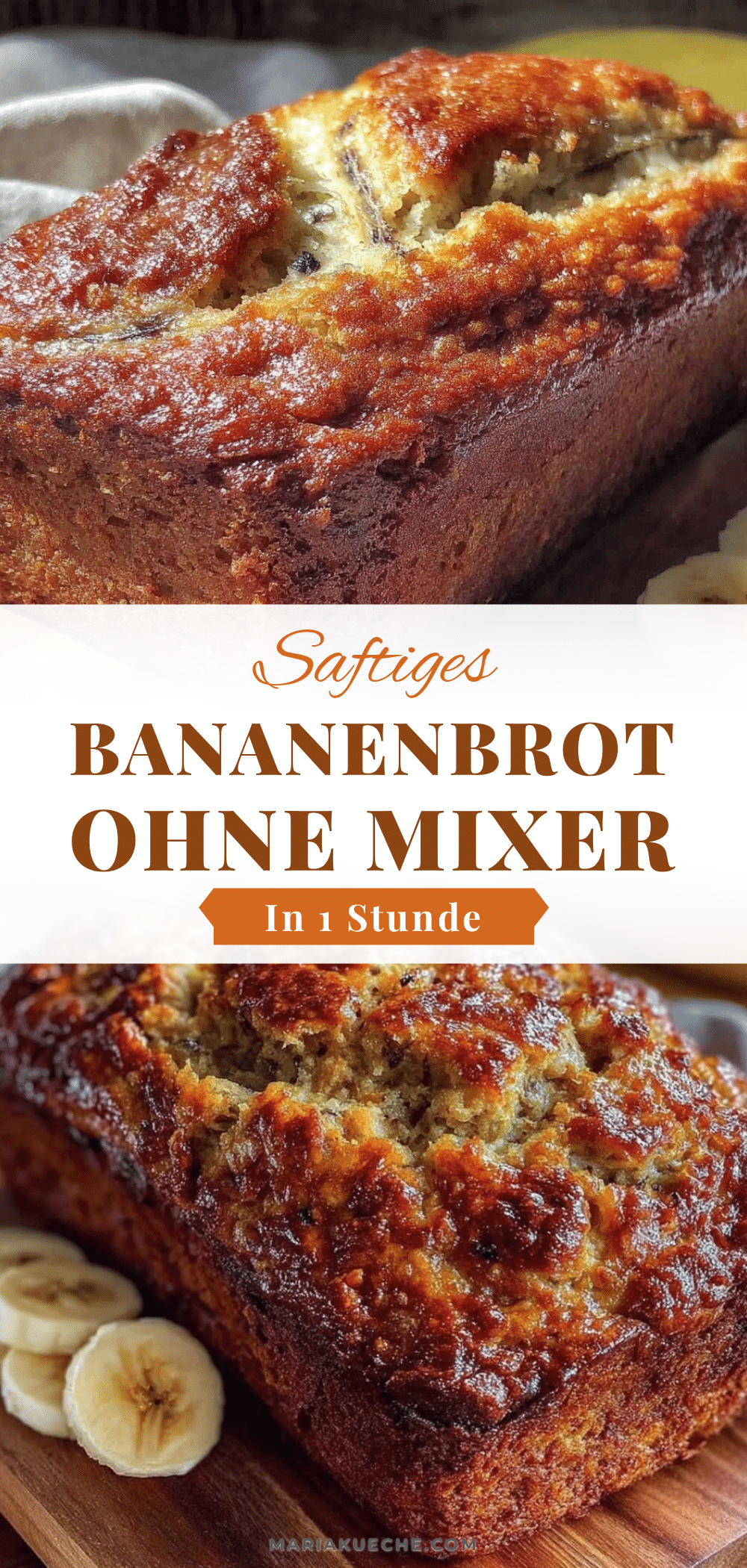 einfache Bananenbrot ohne Mixer recipe