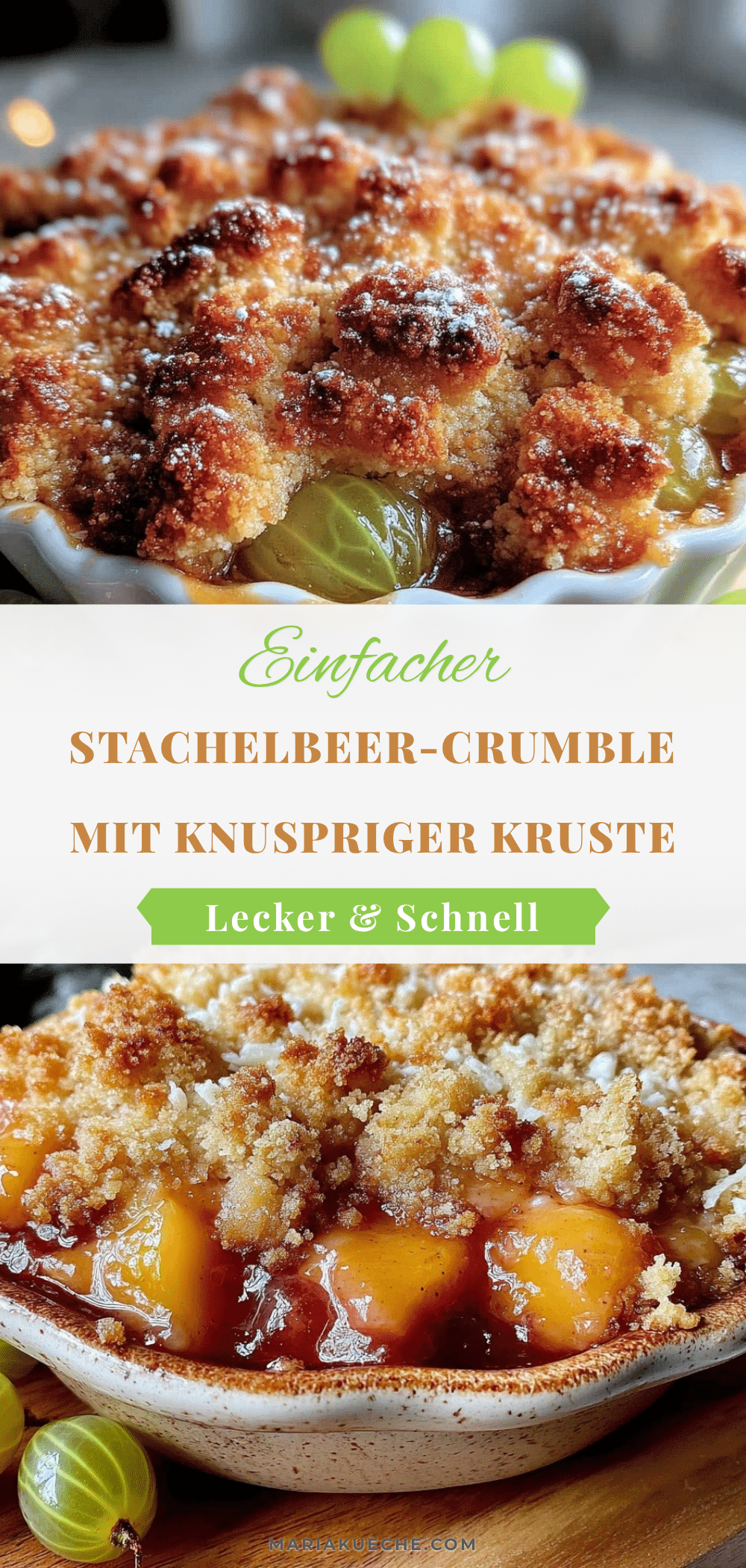 einfacher Stachelbeer-Crumble recipe