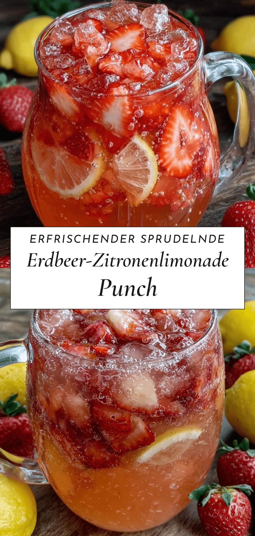 Erdbeer-Zitronenlimonade Punch recipe