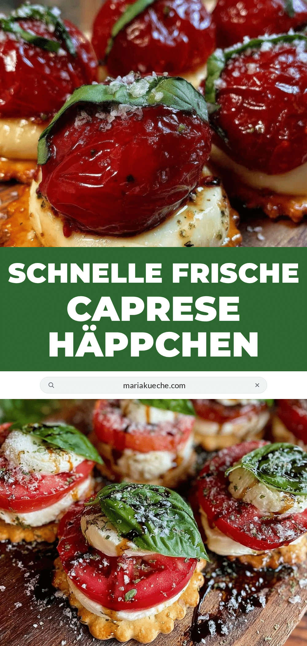 frische Caprese-Häppchen auf Cracker recipe