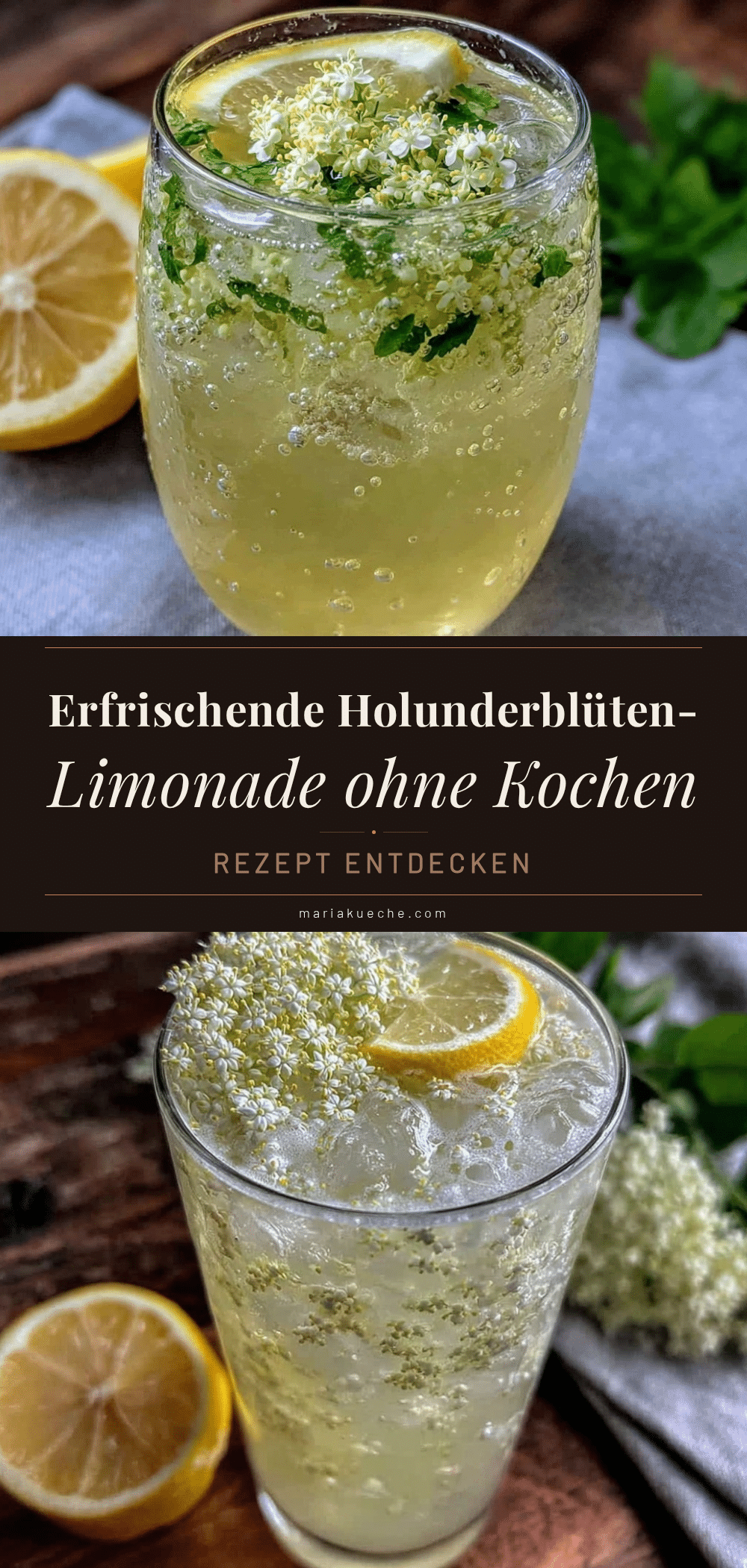 Holunderblüten-Limonade ohne Kochen recipe