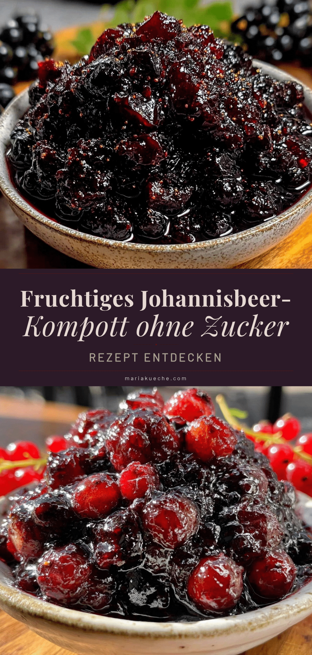 Johannisbeer-Kompott ohne Zucker recipe