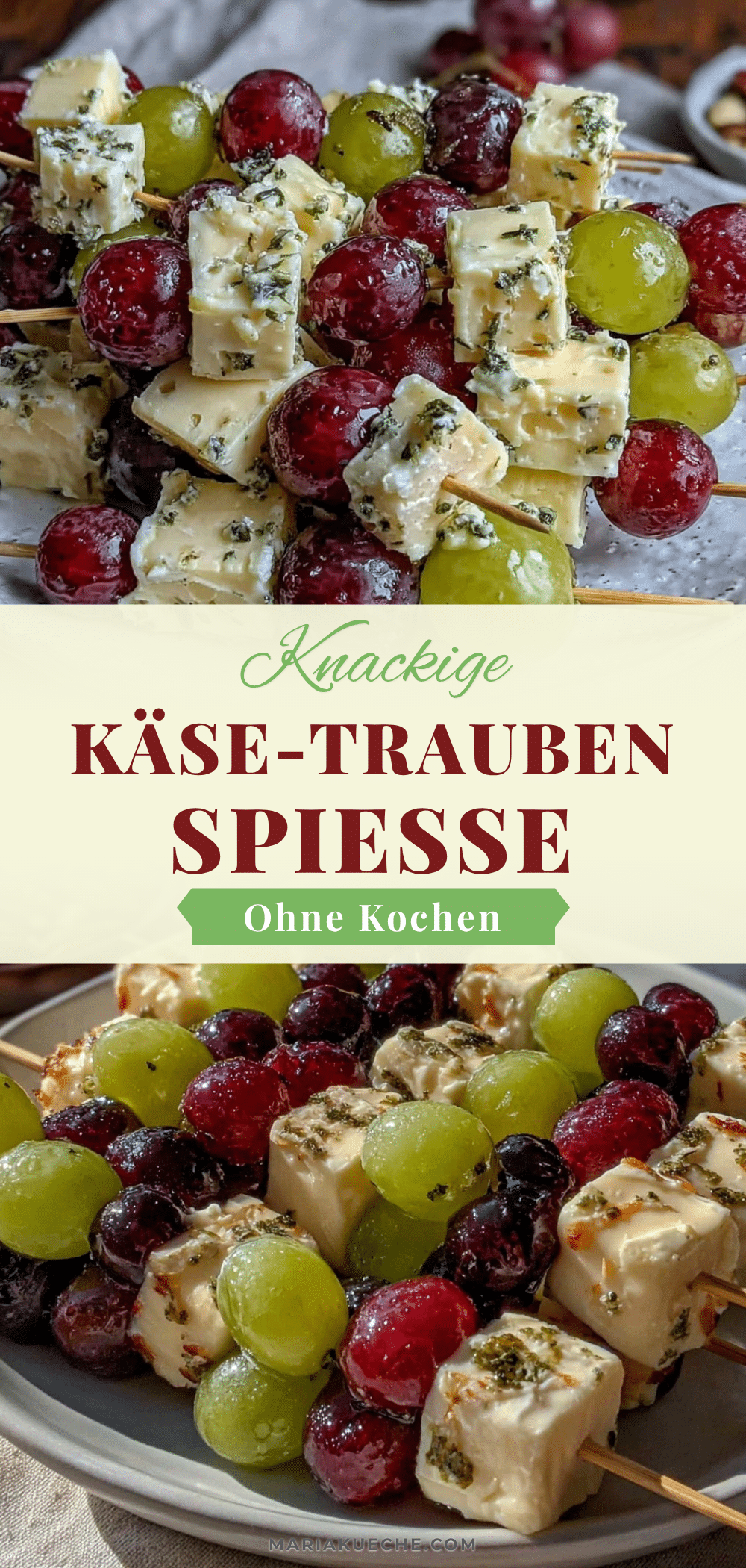 Käse-Trauben-Spieße recipe