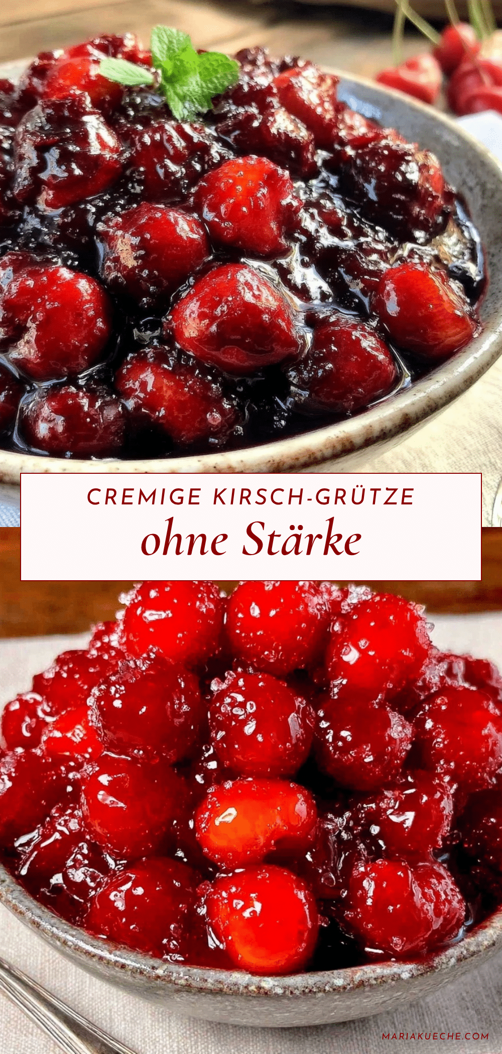 Kirsch-Grütze ohne Stärke recipe