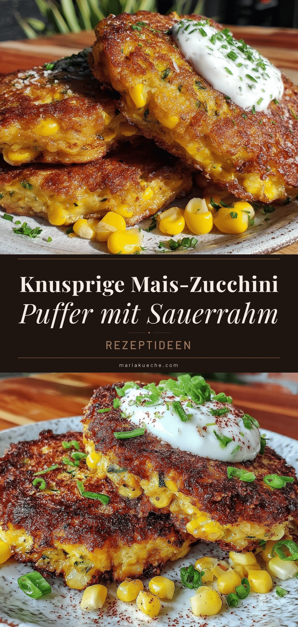 Mais-Zucchini Puffer recipe