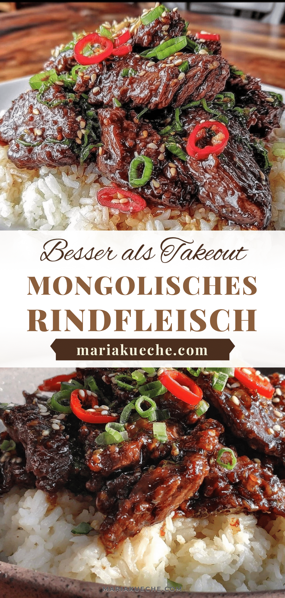 mongolisches Rindfleisch Rezept recipe