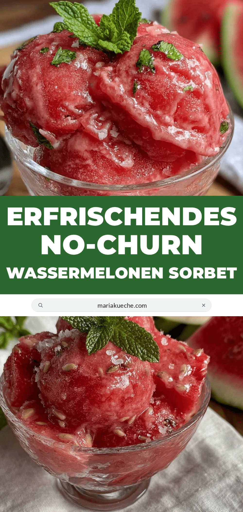 No-Churn Wassermelonen Sorbet recipe