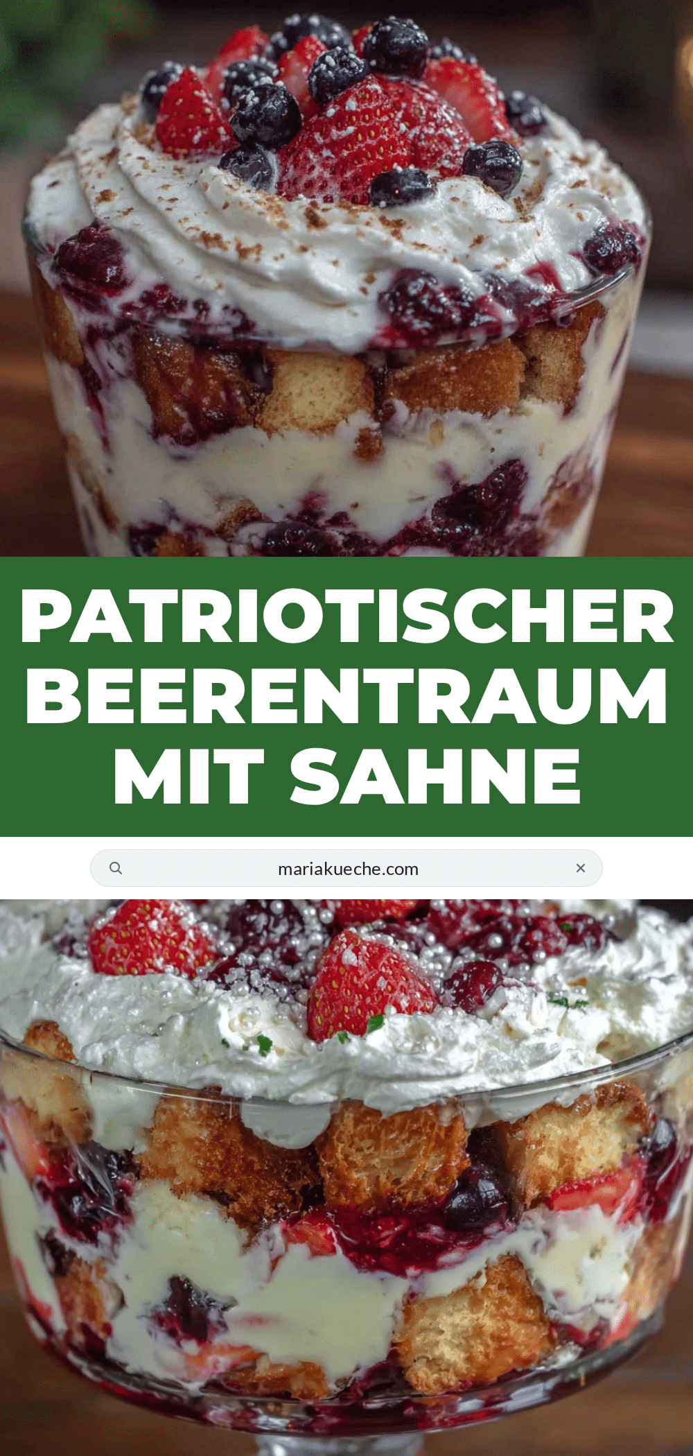 Patriotic Berry Trifle recipe