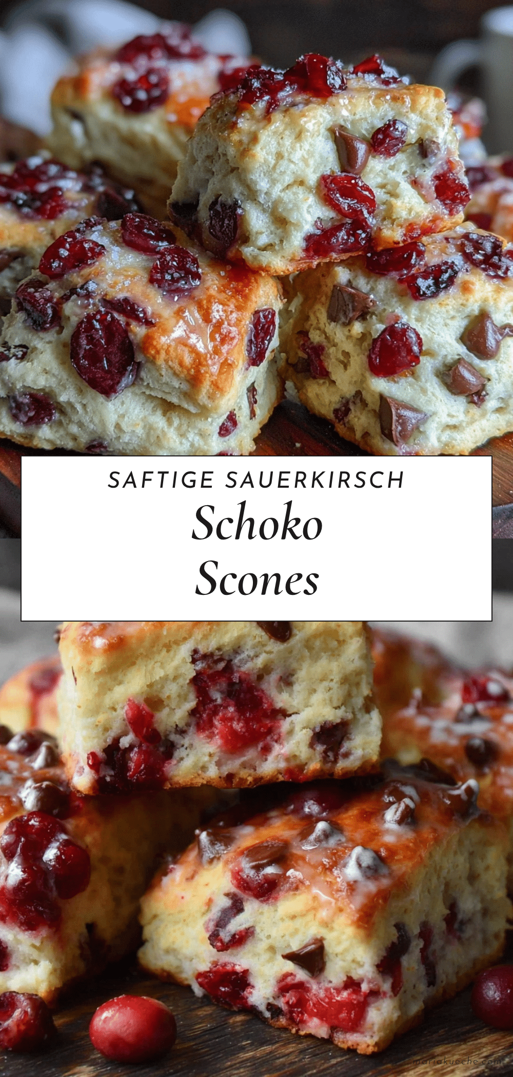 Sauerkirsch Schoko Scones recipe