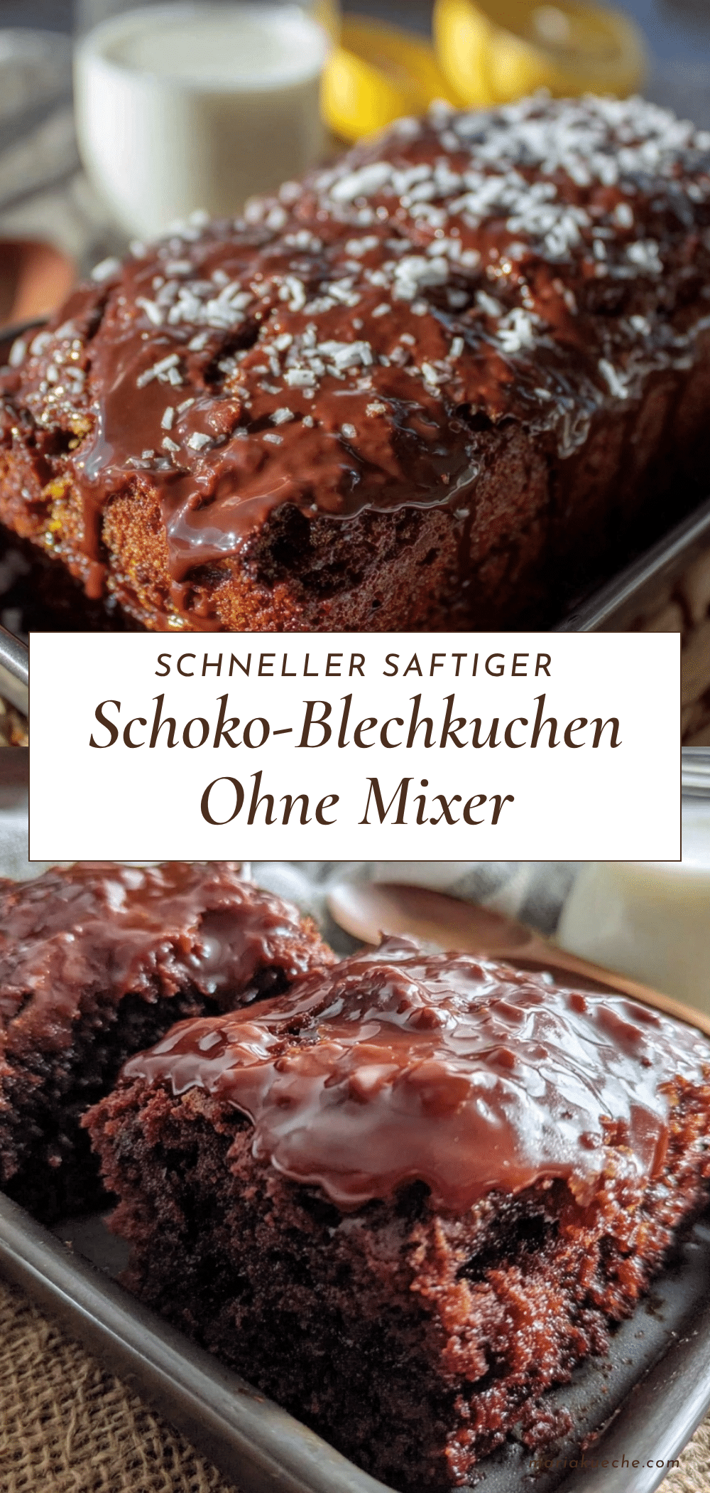 schneller saftiger schoko-blechkuchen ohne mixer recipe