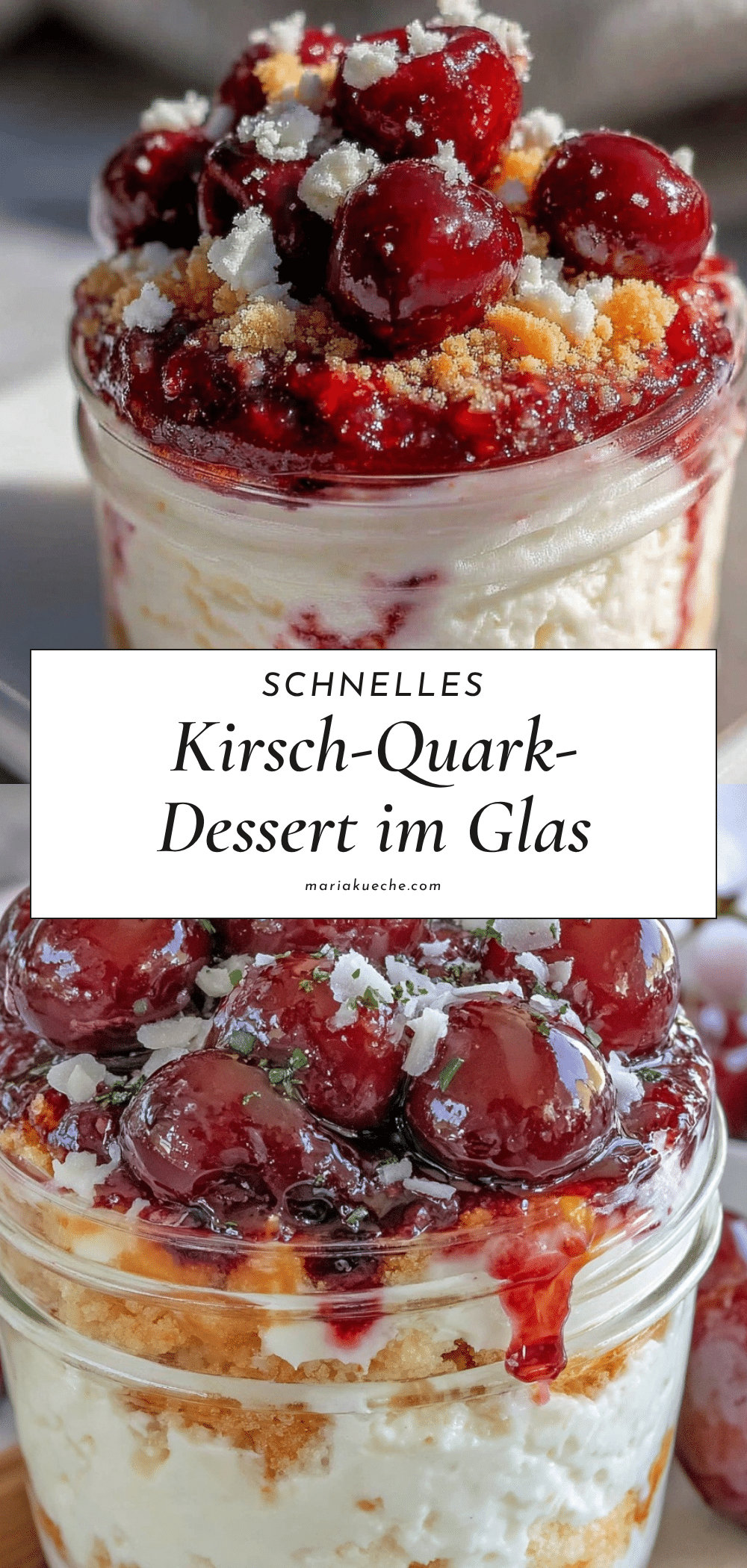 schnelles Kirsch-Quark-Dessert recipe
