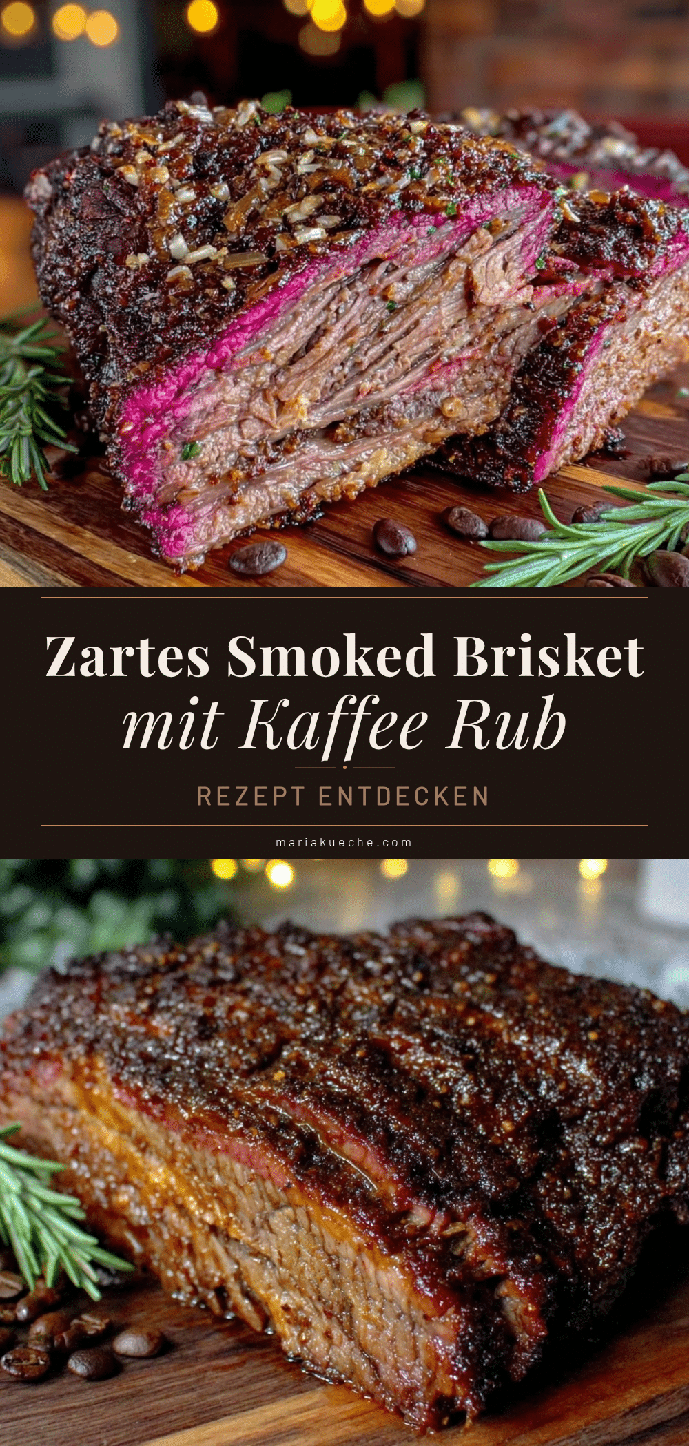 Smoked Brisket mit Kaffee Rub recipe