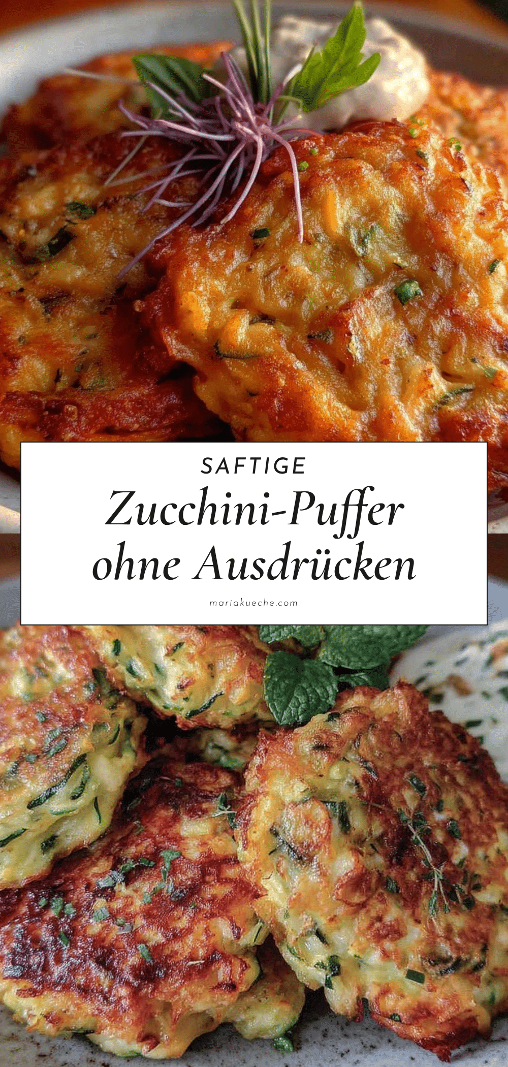 Zucchini-Puffer ohne Ausdrücken recipe