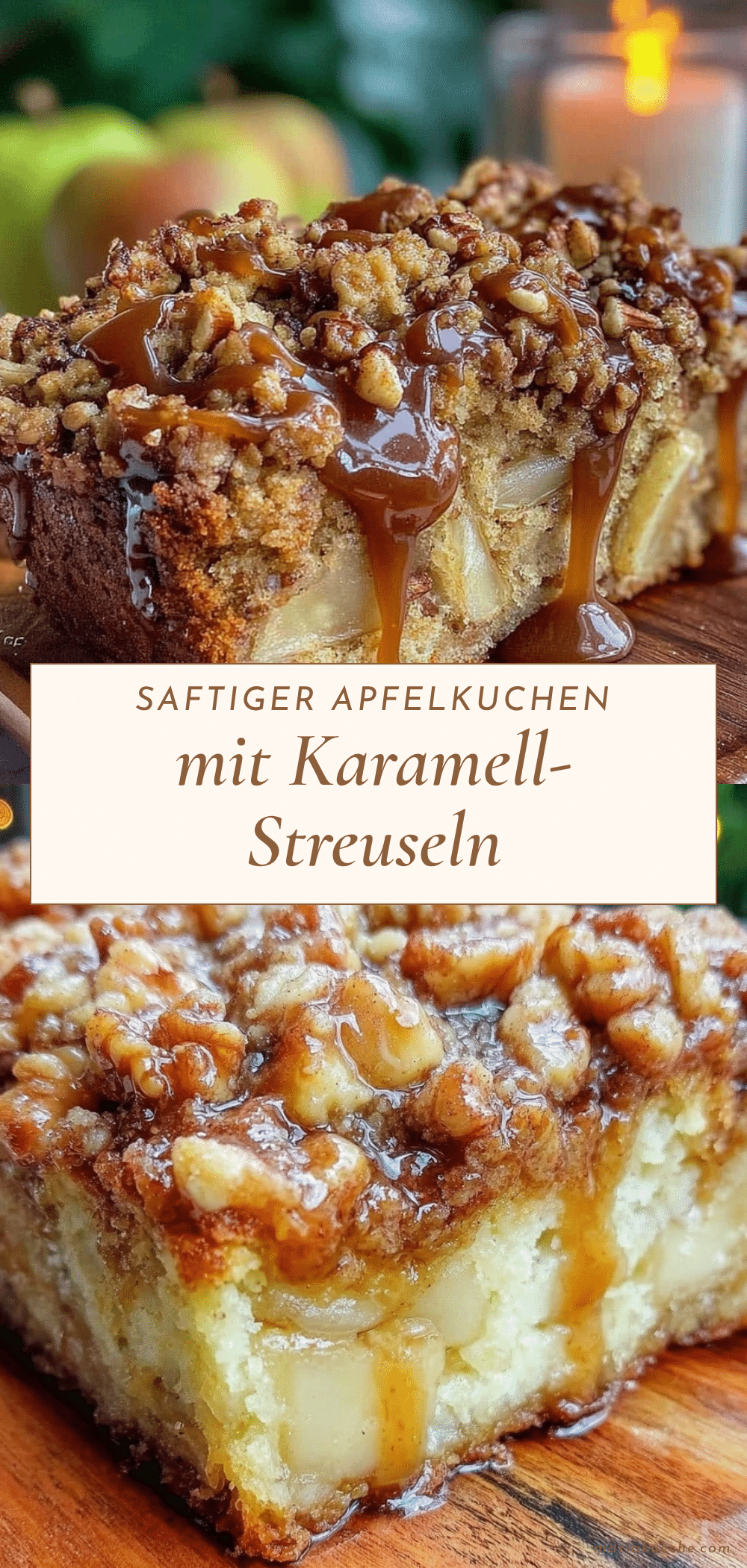 Apfelkuchen mit Walnuss-Streuseln recipe