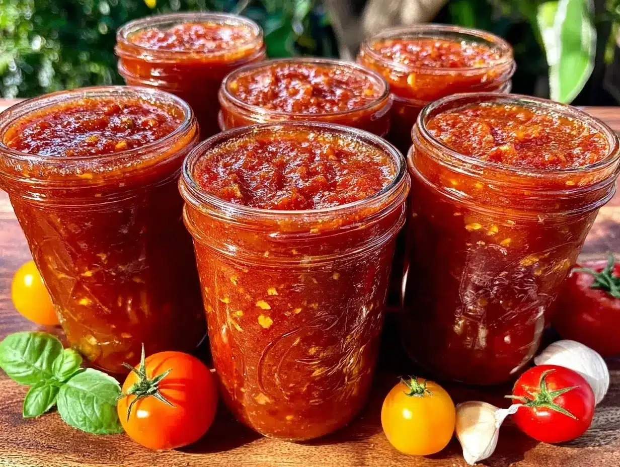 aromatische Tomatensoße einkochen preparation steps