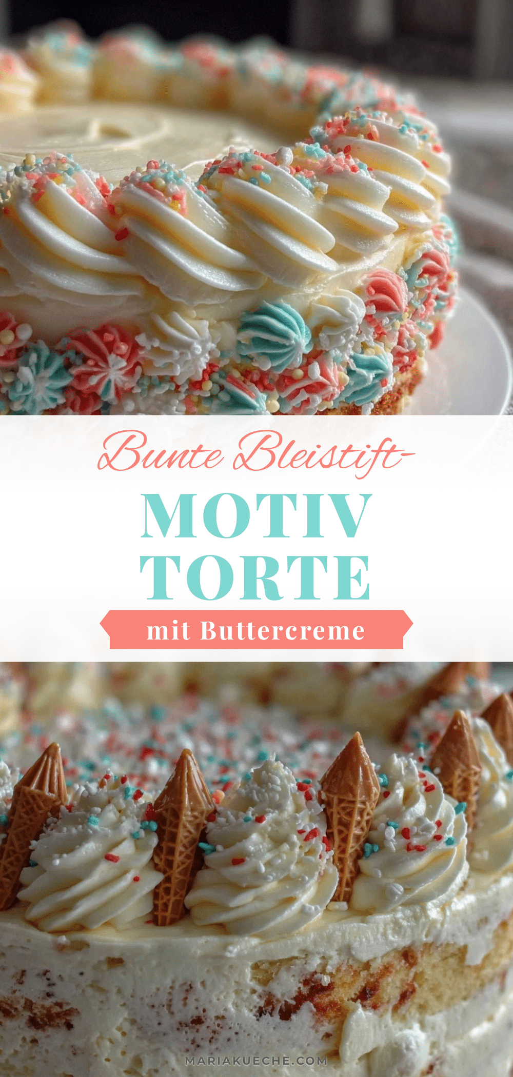 Bleistift-Motivtorte zur Einschulung recipe