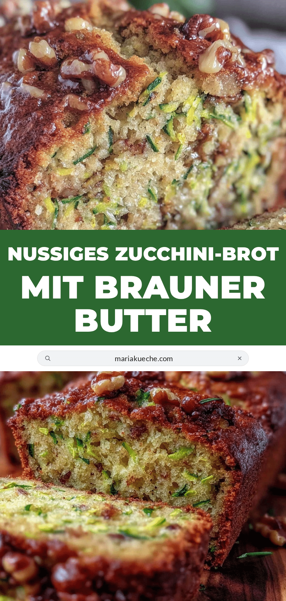 Brown Butter Zucchini Bread recipe
