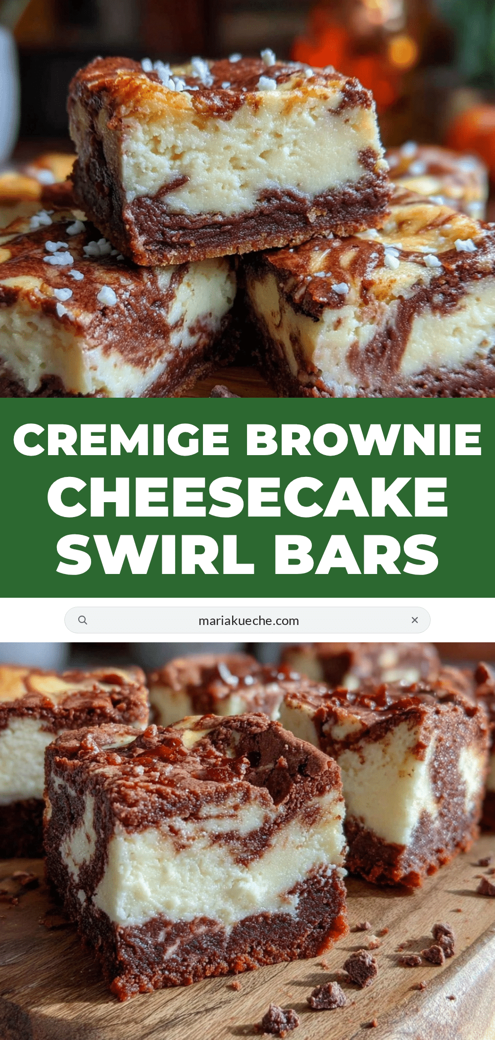 Brownie Cheesecake Swirl Bars recipe