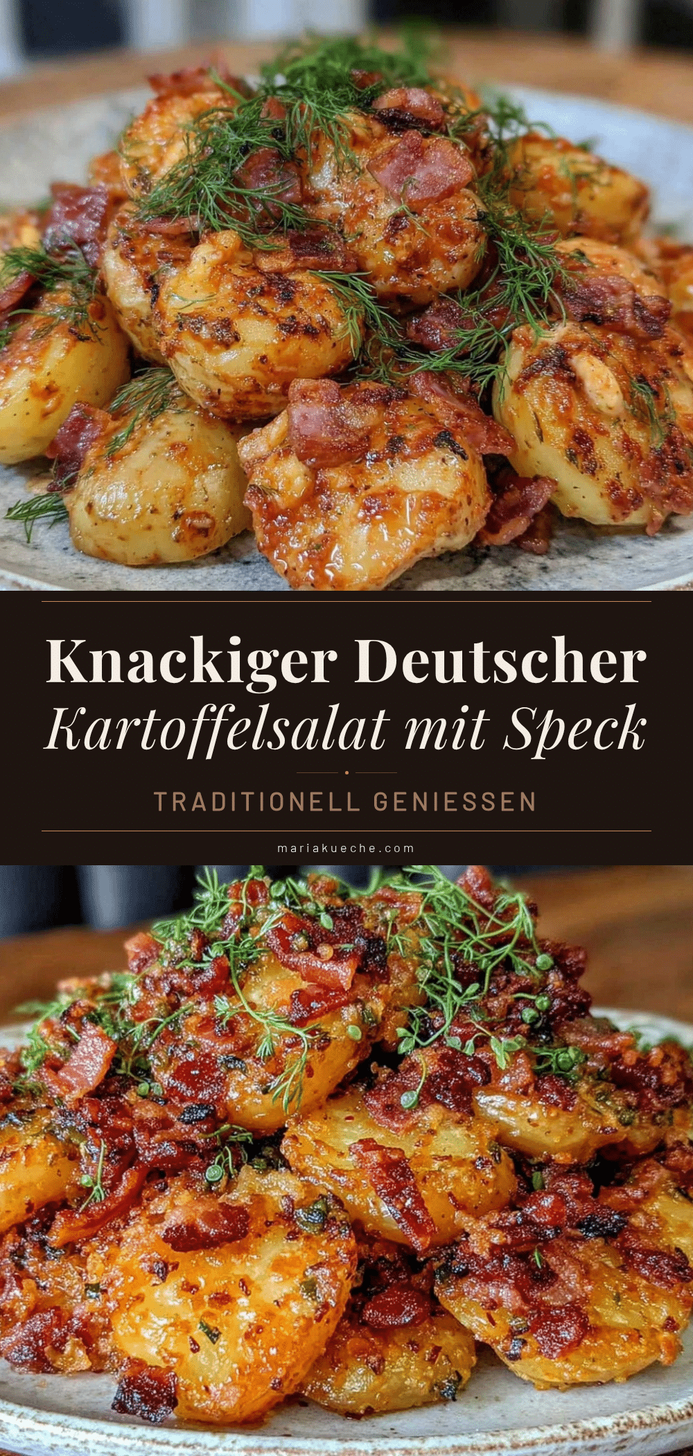 deutscher Kartoffelsalat mit Speck und Dill recipe