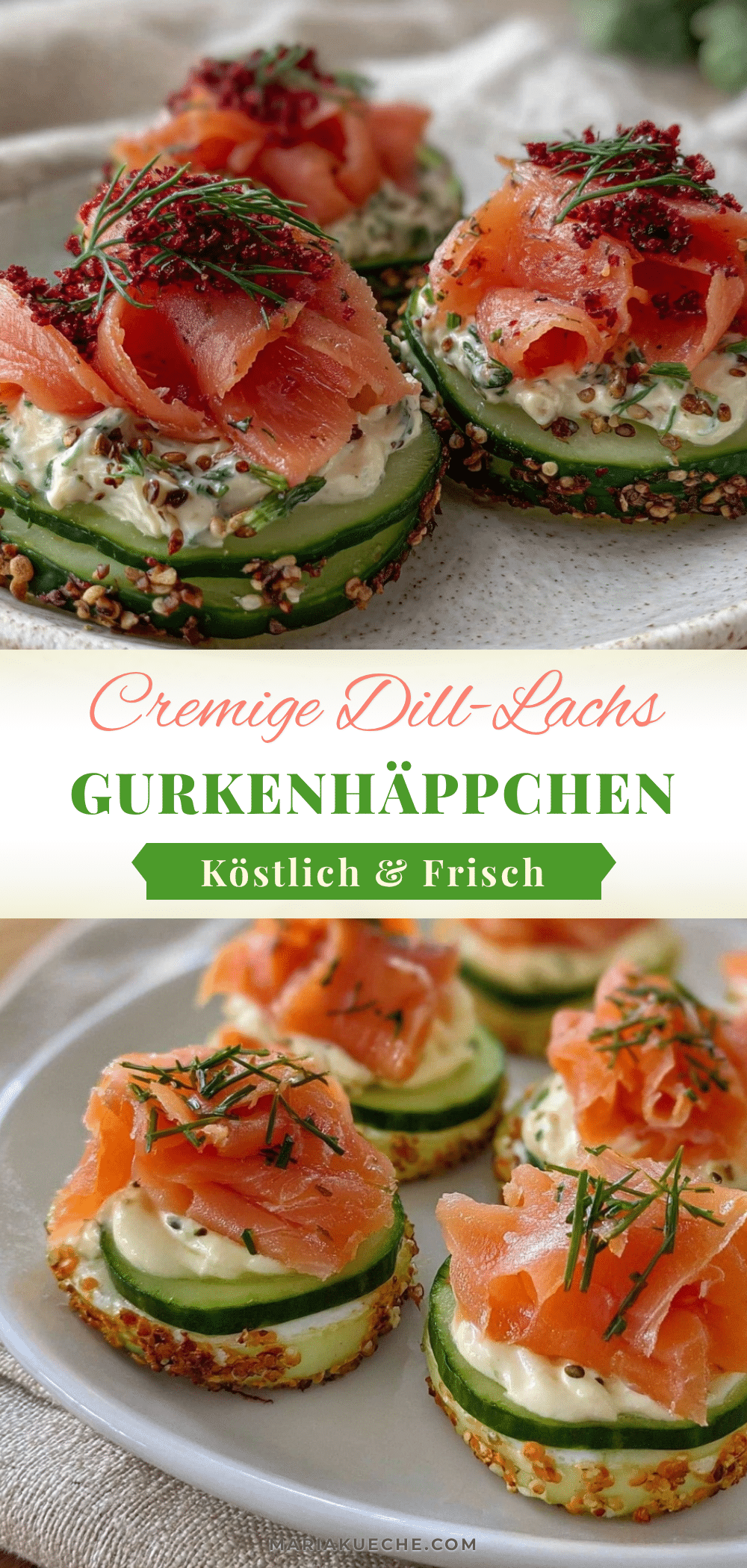 Dill-Lachs Gurkenhäppchen recipe