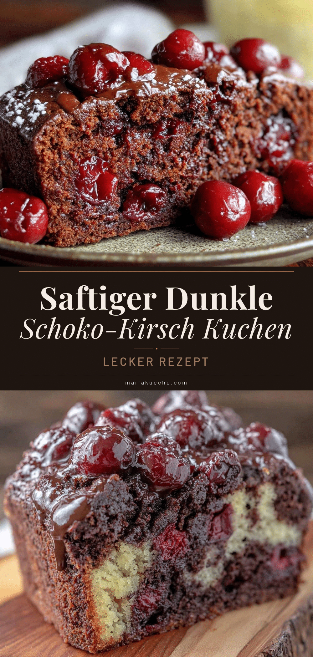 dunkle Schoko-Kirsch Kuchen recipe