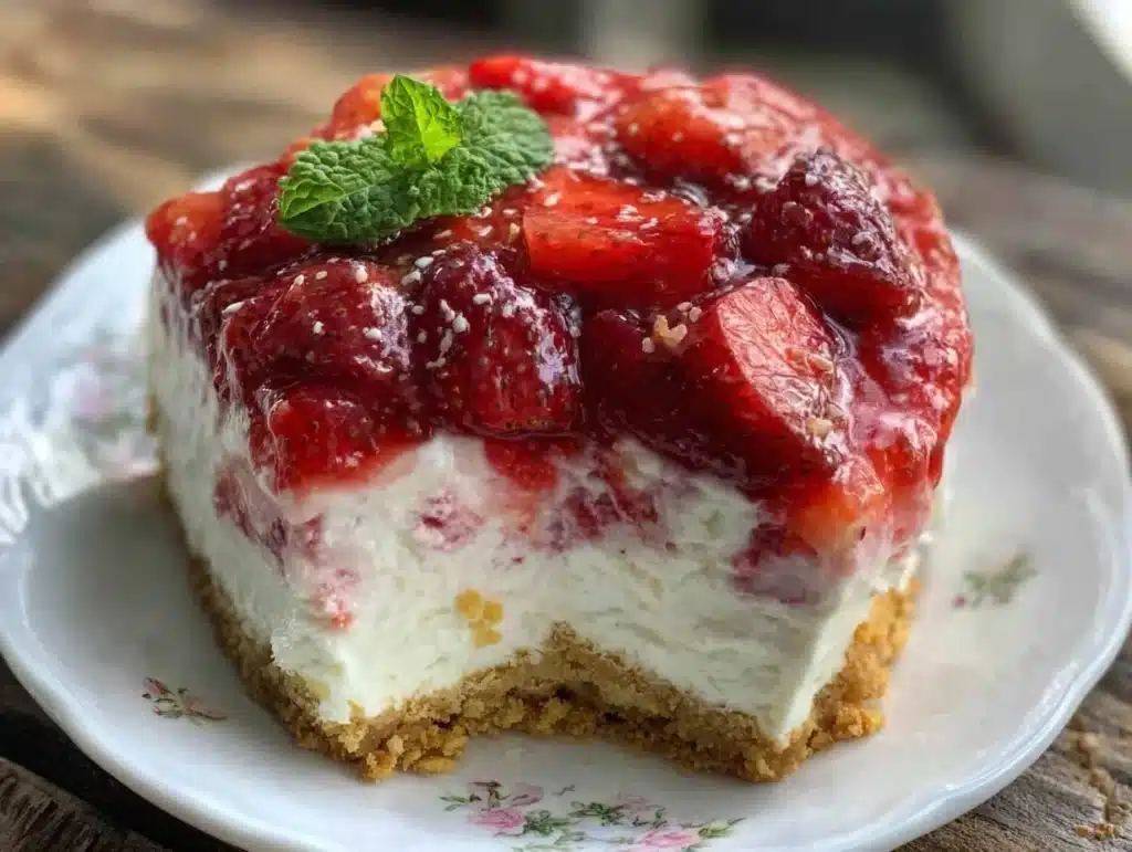 Erdbeer-Mascarpone-Kuchen ohne Backen - featured image