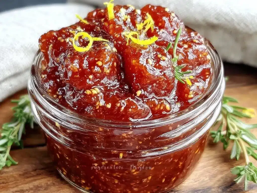 Feigenmarmelade mit Rosmarin und Zitrone - featured image