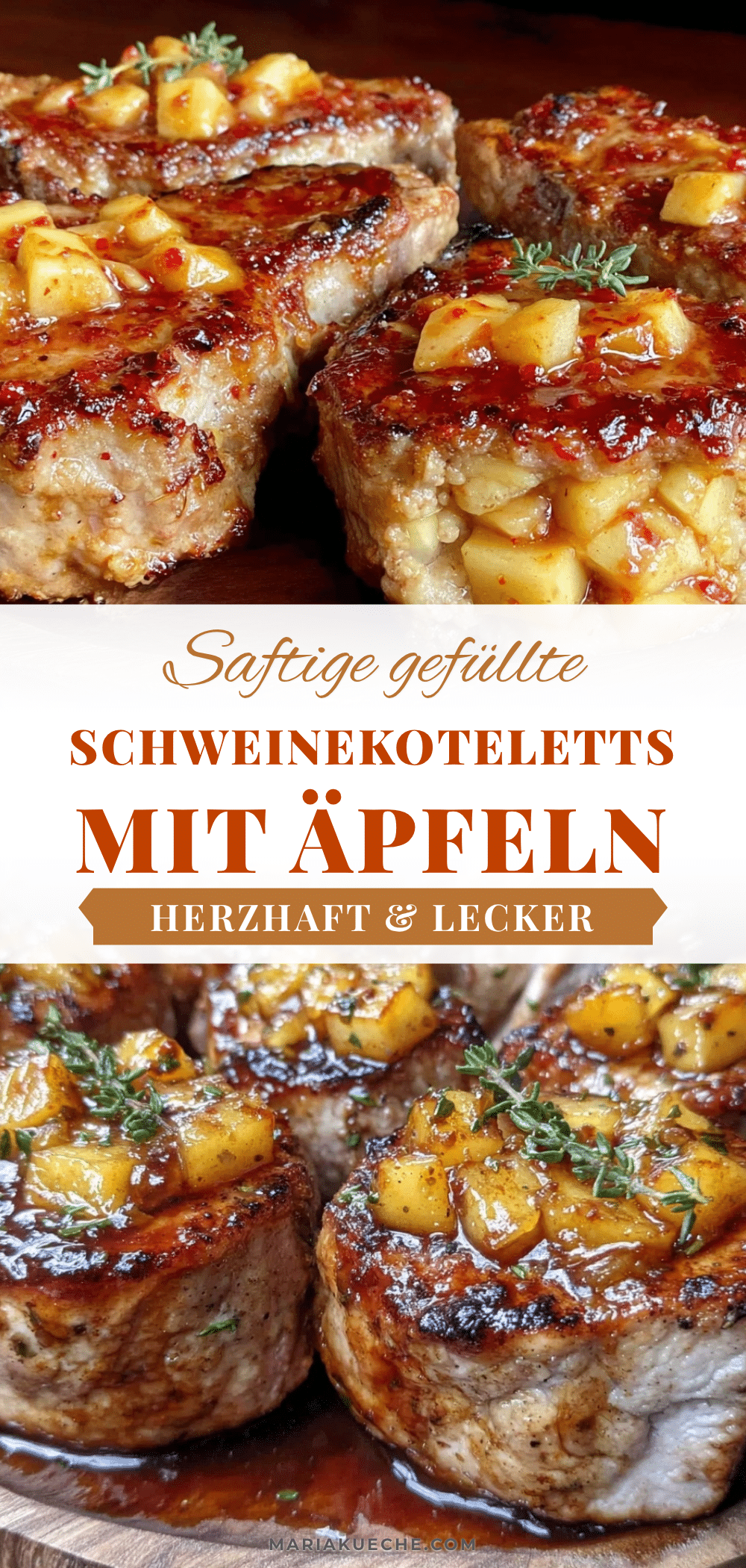 gefüllte Schweinekoteletts Heißluftfritteuse recipe