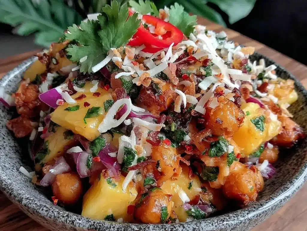 gerösteter Kichererbsen-Mango-Salat - featured image