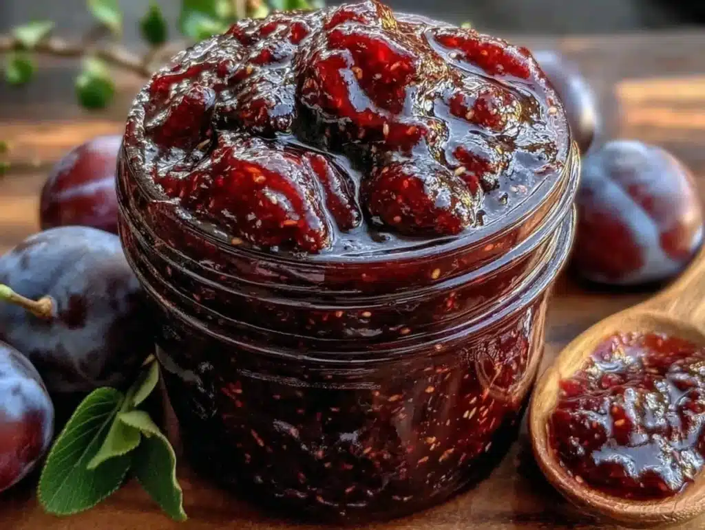 gesundes pflaumenmus ohne zucker - featured image