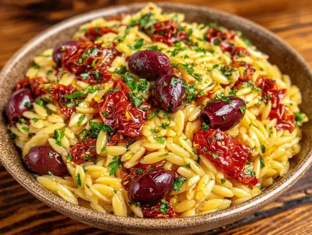 griechischer Orzo-Salat - featured image