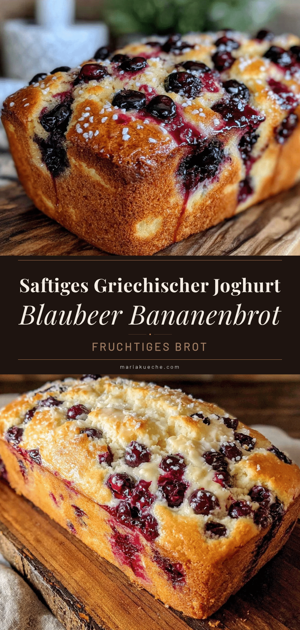griechisches Joghurt Blaubeer Bananenbrot recipe
