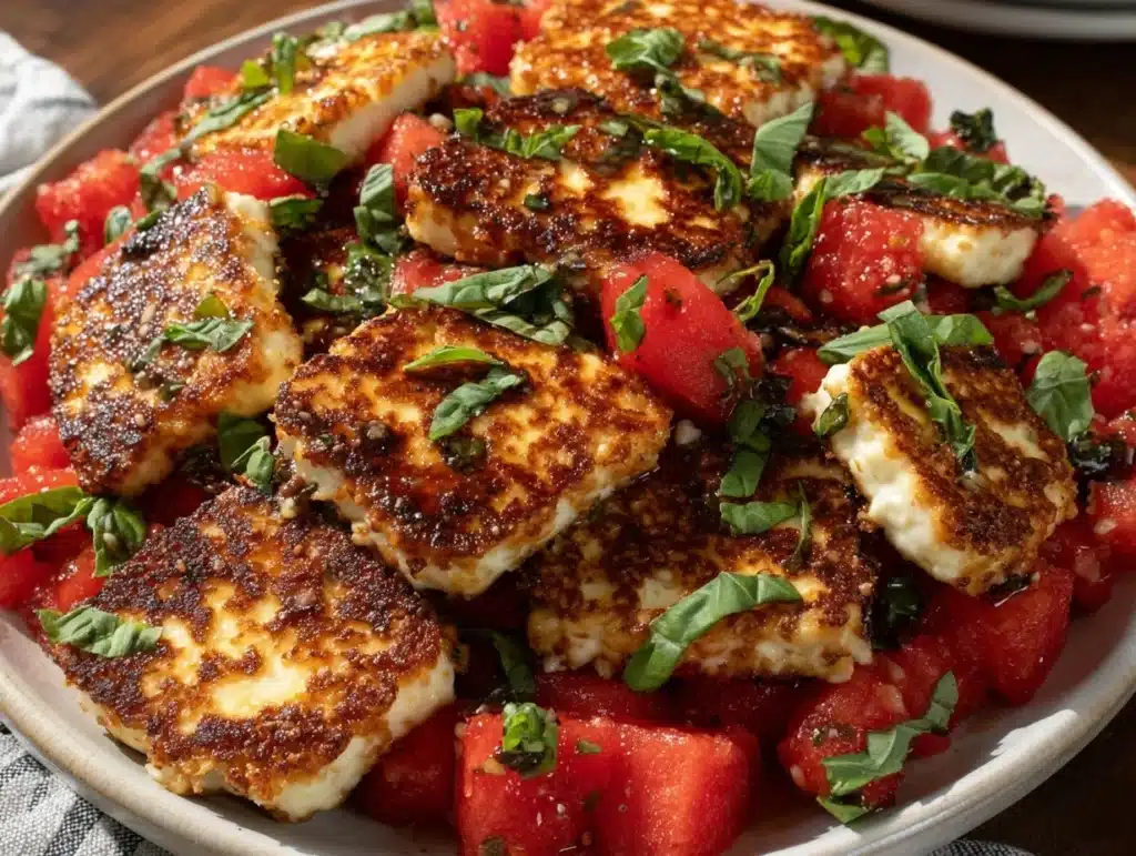 Halloumi-Wassermelonen-Salat - featured image