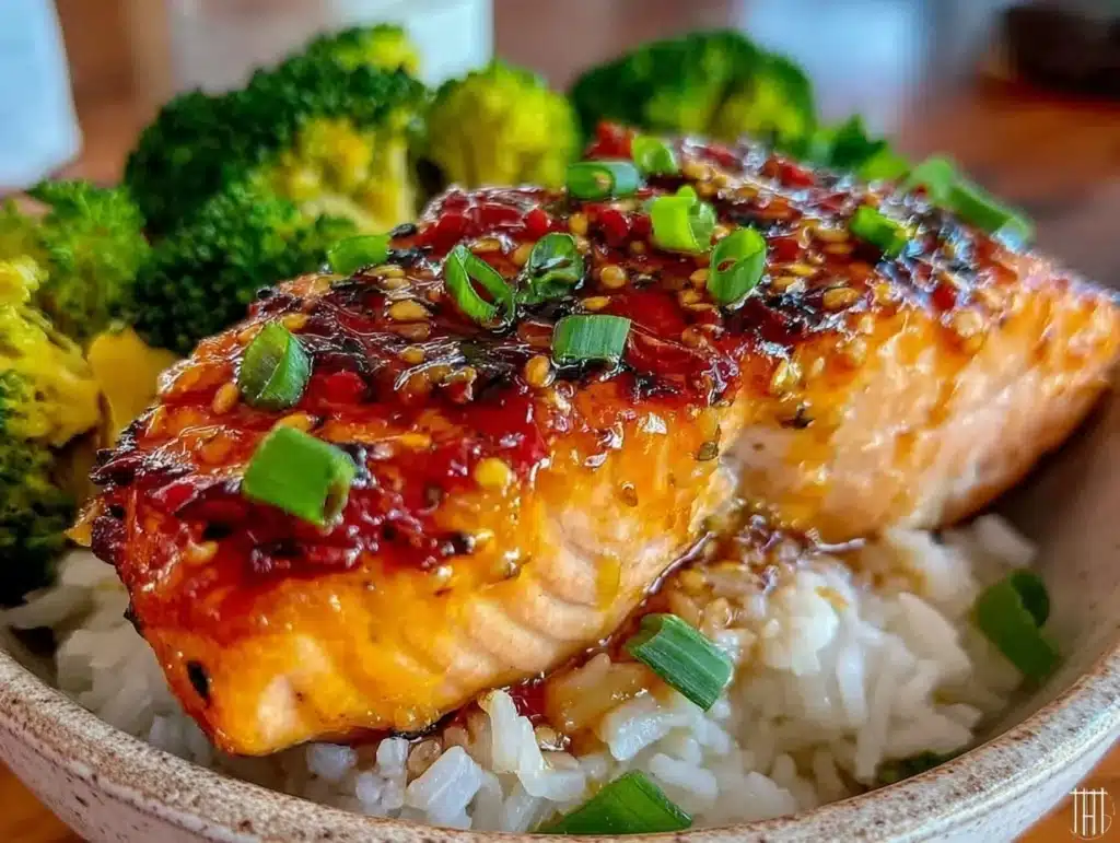 Honig-Knoblauch Lachs Bowl - featured image