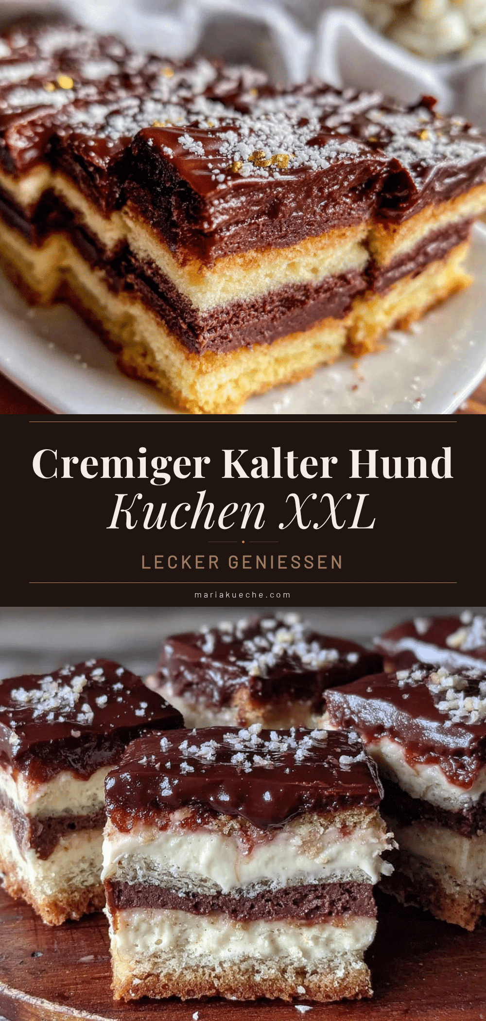 Kalter Hund Schnitten Kuchen recipe