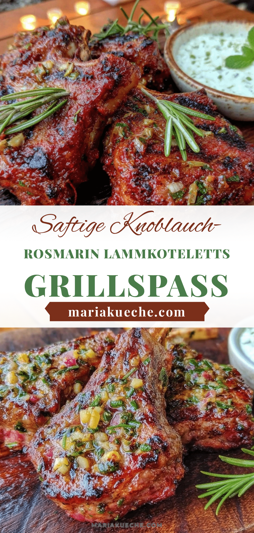 Knoblauch-Rosmarin Lammkoteletts recipe
