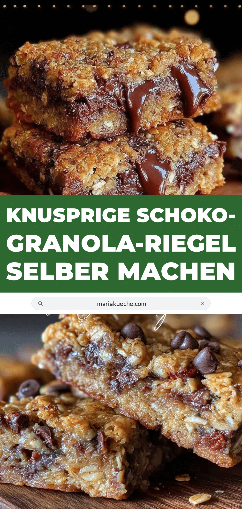 knusprige Schoko-Granola-Riegel recipe
