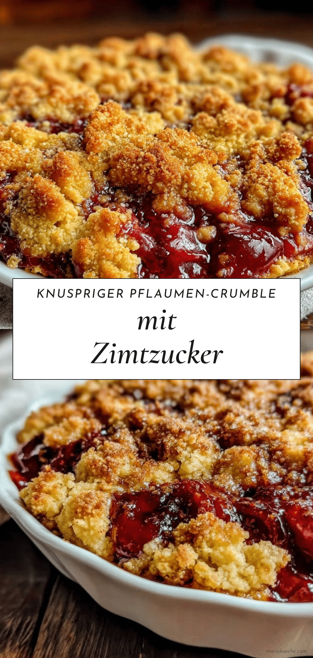 Pflaumen-Crumble recipe