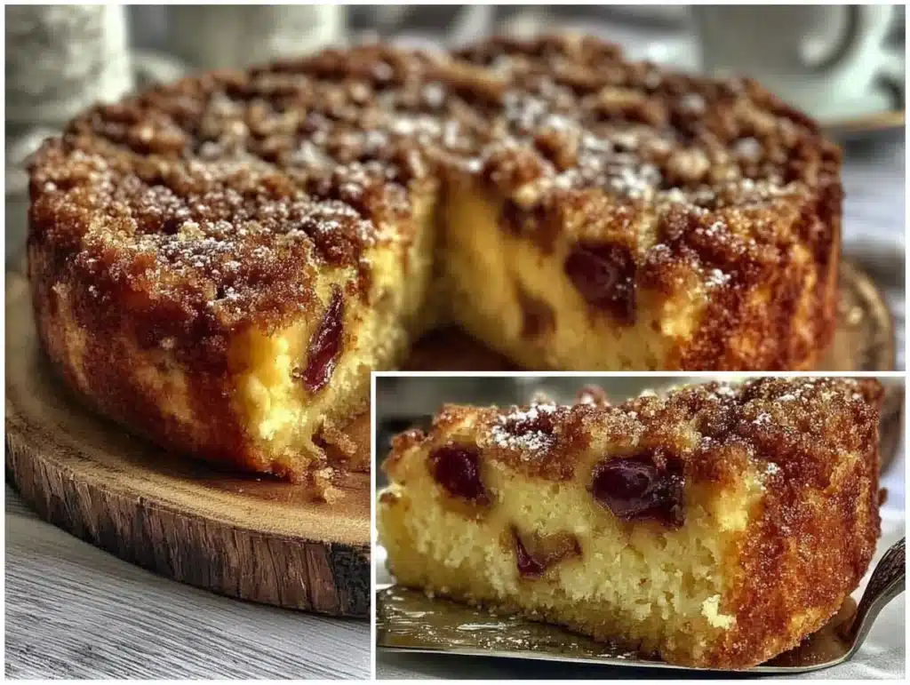 saftiger Pflaumenkuchen mit Zimtstreuseln - featured image