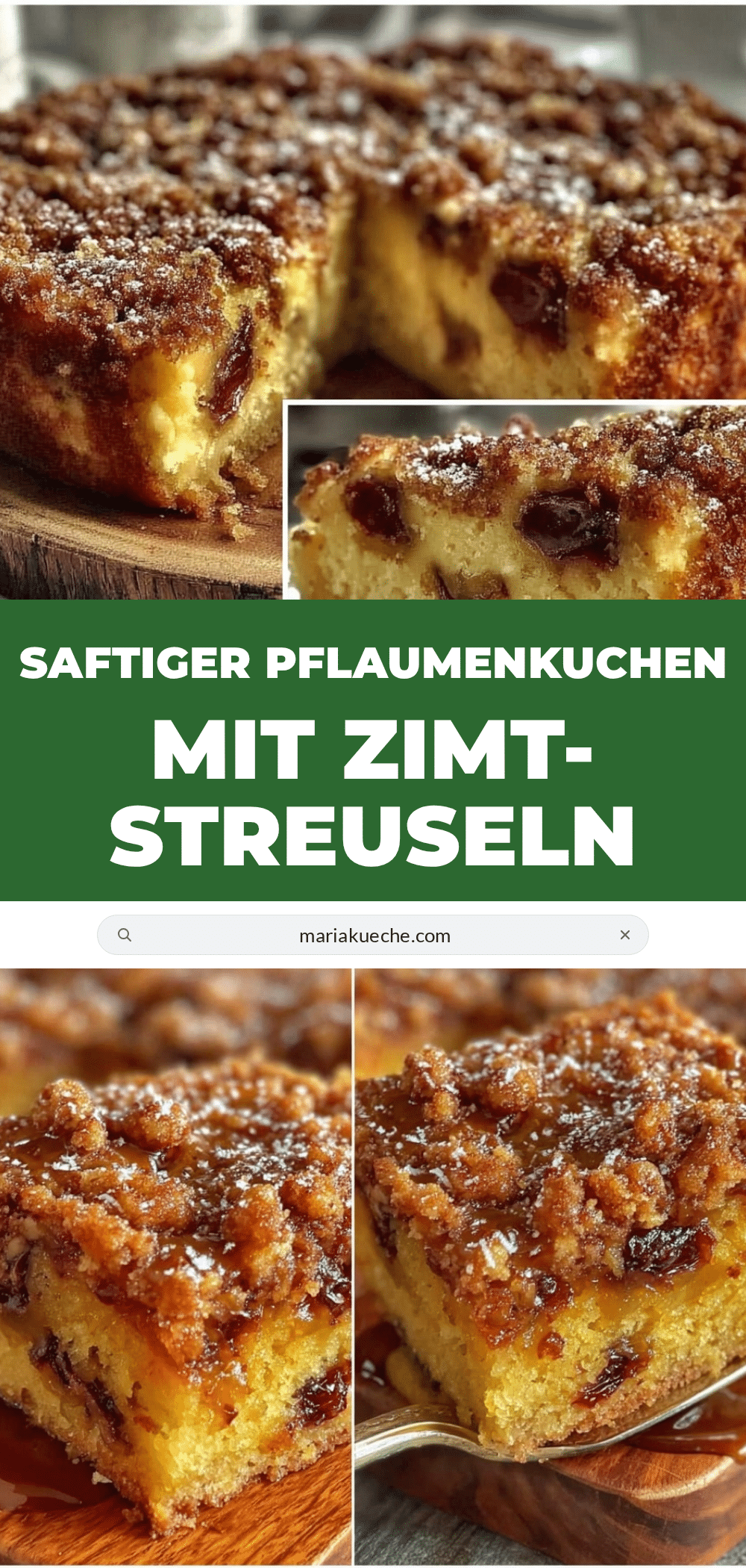 saftiger Pflaumenkuchen mit Zimtstreuseln recipe