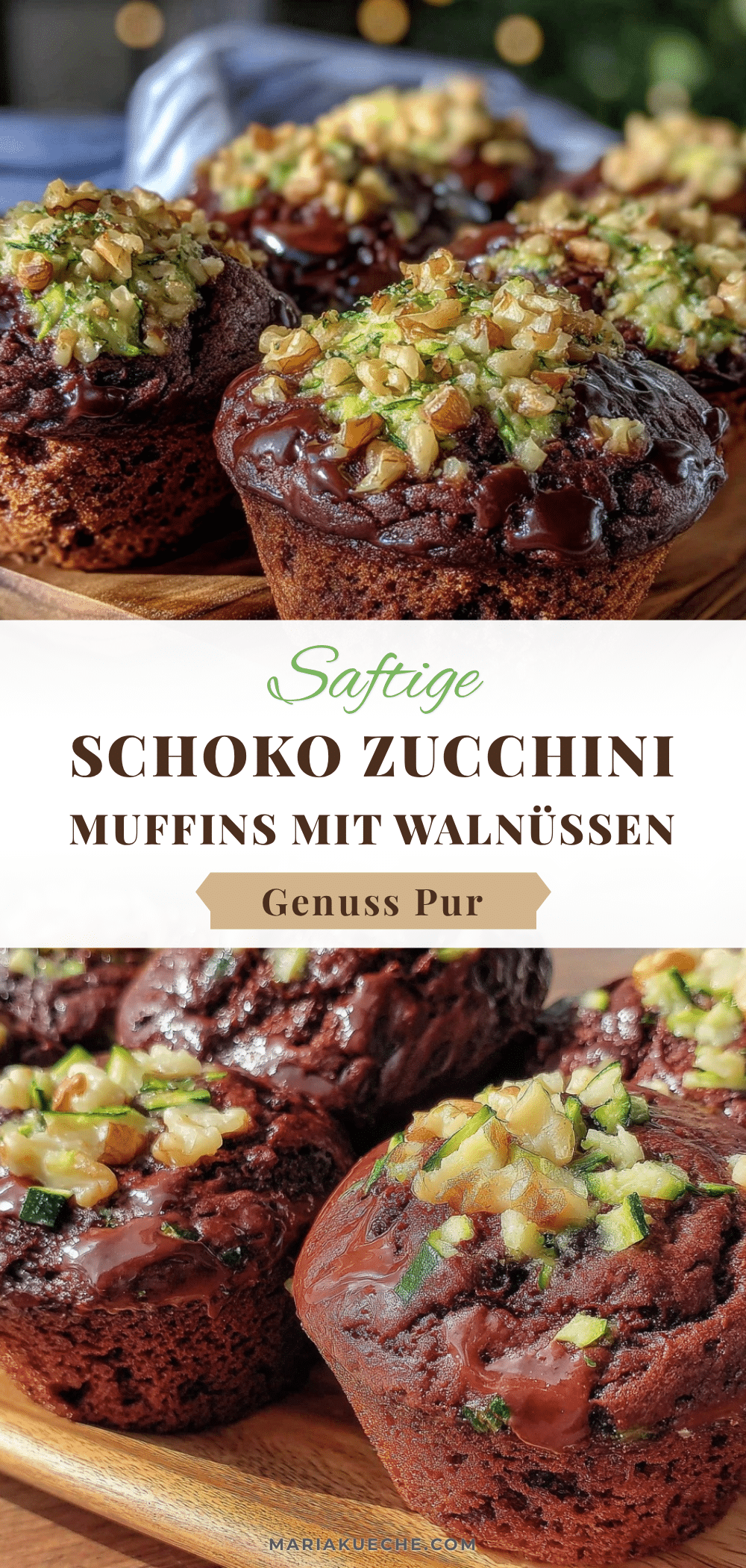 Schoko Zucchini Muffins recipe