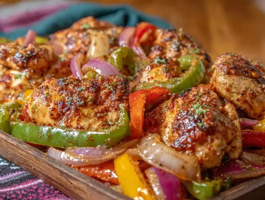 Sheet Pan Chicken Fajitas - featured image