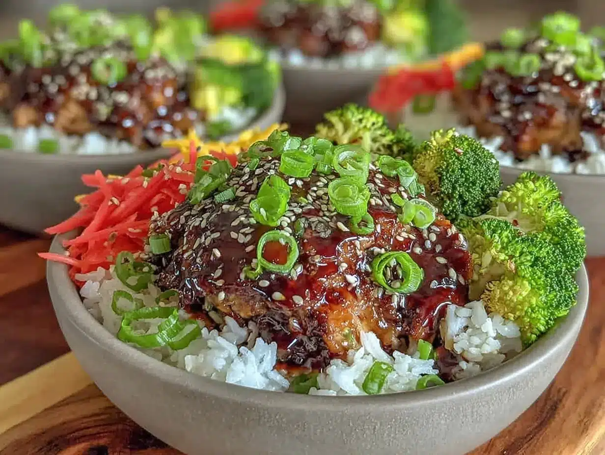 Teriyaki Chicken Meal Prep Bowls preparation steps